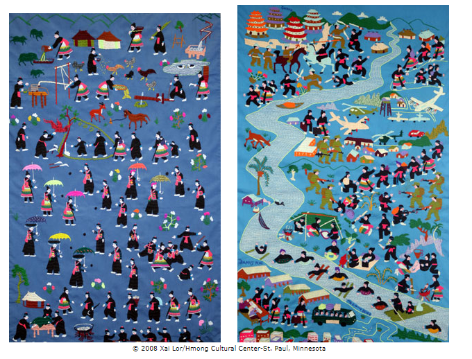 Hmong tapestries