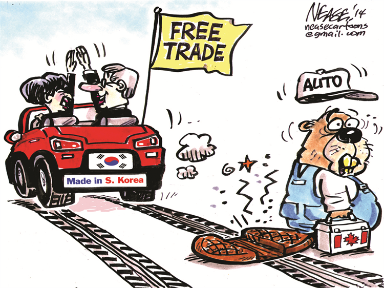 Free Trade Cartoon