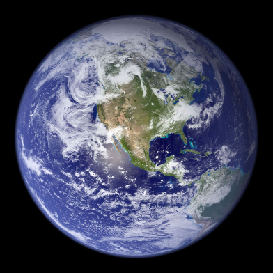 This is a picture of planet Earth.