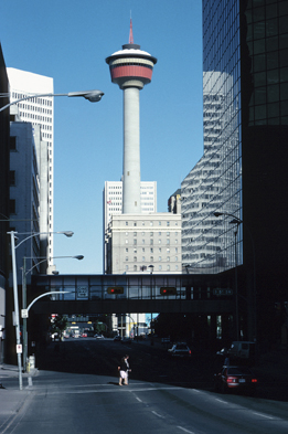 This is a photo showing the Calgary Tower.
