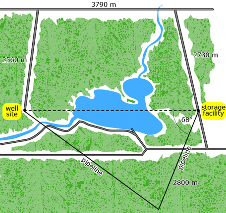 This picture shows a map with proposal 3 superimposed.