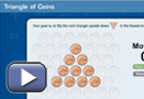 This is a screenshot for Triangle of Coins.
