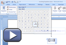This is a screenshot for Inserting Equations in MS Word 2007.