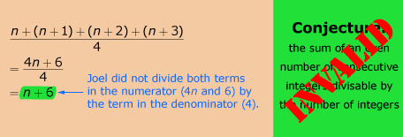 This is a graphic showing Joel’s conjecture with “invalid” written overtop.