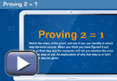 This is a screenshot for Proving 2 = 1.