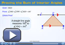 This is a thumbnail for Proving the Sum of Interior Angles.