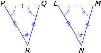 This is an image of two congruent triangles.
