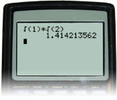 This calculator screen shows the result of multiplying the square root of 1 by the square root of 2. The result is 1.414213562.