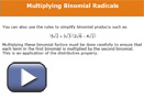 This is a screenshot for Multiplying Binomial Radicals.