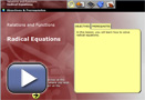 This is a screenshot for Radical Equations: Tutorial.