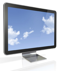 This photo shows a television with a flat screen.