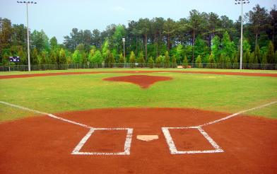 This is a photograph of a baseball diamond.