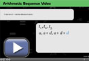 This is a play button that opens Arithmetic Sequence Video.