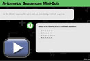 This is a play button that opens Arithmetic Sequences Mini-Quiz.