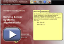This is a play button for Solving Linear Systems Algebraically: Substitution. 