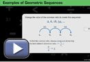 This is a play button that opens Examples of Geometric Sequences.