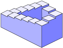 This is an illustration of a never-ending staircase.