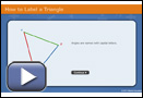 This is a play button that opens How to Label a Triangle.