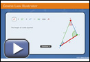 This play button opens Cosine Law Illustrator.