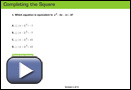 This is a play button that opens Completing the Square.