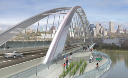 The City of Edmonton plans to build this arch bridge over the North Saskatchewan River by 2015.