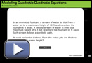 This is a play button that opens Modelling Quadratic-Quadratic Equations: Animated Fountain.