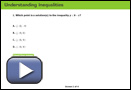 This is a play button that opens Understanding Inequalities.