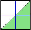 This shows a Cartesian plane and a solid line with a positive slope going through the origin. The region below the line is shaded.
