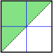 This shows a Cartesian plane and a dotted line with a positive slope going through the origin. The region above the line is shaded.