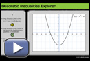 This is a play button that opens Quadratic Inequalities Explorer.