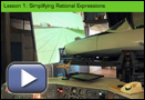 This is a play button that opens Module 6: Rational Expressions, Video Summary.