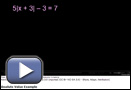 This is a play button that opens “Absolute Value Equation Example 2."