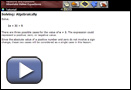 This is a play button for the Absolute Value Equations applet.