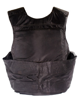 This shows a photo of a bulletproof vest.
