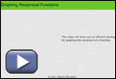 This is a play button that opens Graphing Reciprocal Functions.