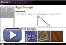 This is a link to a definition, real world examples, and an applet of a right triangle.