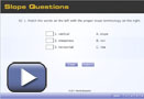 This is a play button that opens Slope Questions.