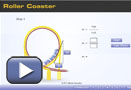 This play button opens the roller coaster activity.