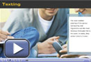 This play button opens the activity Texting.