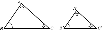 This is an illustration of similar triangles.