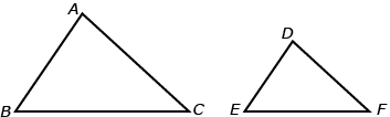 This is an illustration of similar triangles.