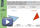 This play button opens Exploring Similarity and Congruence.