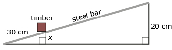 This is an illustration of how high the timber is off the ground.