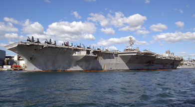 This is a photo of an aircraft carrier.