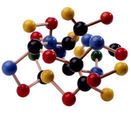 This is an image of a three-dimensional model of a molecular lattice.