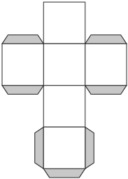 This is a geometric net of a cube.