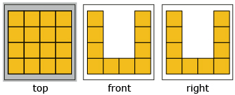 This is an illustration of a two-dimensional view of a three-dimensional object. 