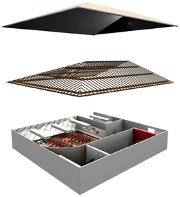This is an illustration of the exploded view of an object.