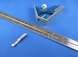 This is a photo of an adjustable carpenter's square.