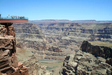 This is a photo of the skywalk in the Grand Canyon.